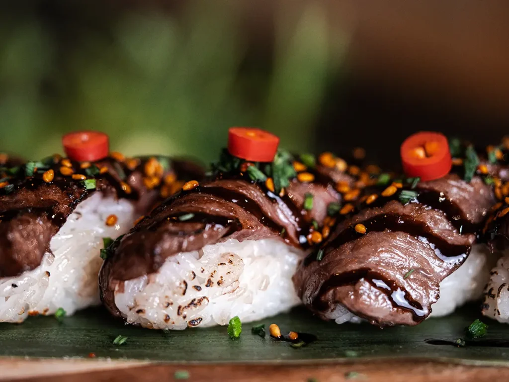Wagyu sushi roll